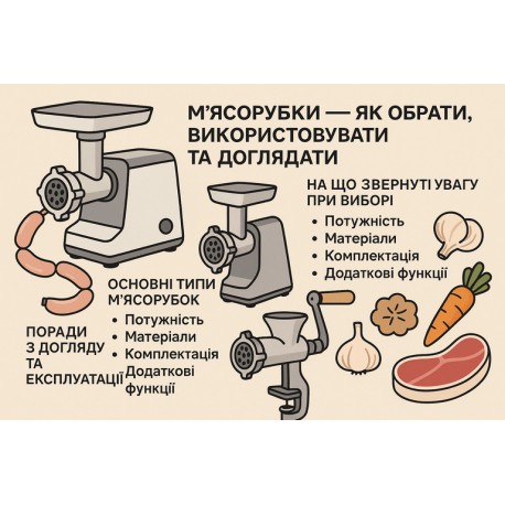 Мясорубки - как выбрать, использовать и ухаживать за ними