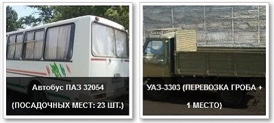 Ритуальный транспорт Городня
